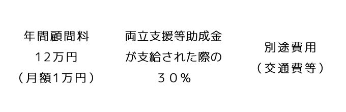 年間顧問料12万円（月額1万円）